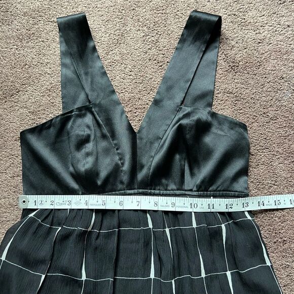 Express Vintage Babydoll Silk and Chiffon Dress - Picture 6 of 10